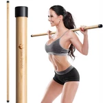 Slim Panda Yoga Stick, 5ft Natural Bamboo Stick With Rubber Ends, Exercise St.... Fixed Price $34.80.