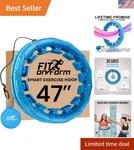 Comfortable Infinity Hula Fit Hoop For Weight Loss - 47" With Detachable Knots. Fixed Price $51.99.