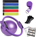 Yxilee Pilates Ring Circle Set - Workout At Home Equipment Women. Fixed Price $36.99.