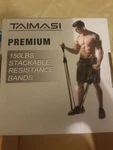 Taimasi 150 Lbs 23pc Stackable Resistance Bands Set Gym Exercise Fitness Workout. Fixed Price $10.99.