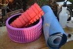 Realign Back Wheel: , Muscle Master Foam Roller, And Thick Yoga Mat. Fixed Price $29.00.