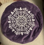 Buckwheat Yoga Bolster/meditation Pillow W/velvet Cover. 13x13x6 Toksay. Fixed Price $14.99.