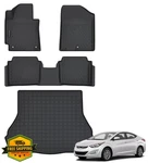 Yumemoo 2011-2016 Hyundai Elantra Floor Trunk Mats Set. Fixed Price $189.99.