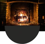 63 X37 Extra Large Half Round Fireproof Fireplace Mat Hearth Rug Non-slip - Fla. Fixed Price $17.57.