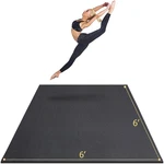 Gxmmat Large Yoga Mat 6'x4'/6'x6'/7'x5'(7mm/9mm), Extra 6*6 Ft, Black Real. Fixed Price $162.90.