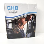 Ghb Gymnastic Rings Wooden Gym 1.25" Olympic Adjustable Straps Pull. Fixed Price $29.99.