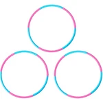 Detachable Kids Exercise Hoop - Adjustable Hula Ring In Blue & Pink, 18-piece. Fixed Price $60.98.