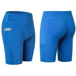 Size: Medium,color: Blue - All Seasons Yoga Shorts Stretchable With Phone Pocket. Fixed Price $24.73.