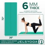 Jelsyoga 6mm Tpe Premium Non Slip Yoga Mat W/ Carry Strap 72" X 26" 1/4" Thick. Fixed Price $49.95.