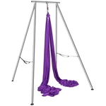 Uimoso Yoga Swing Stand Hammock Aerial Silk Kit551.15 Lbs Load Frame Purple. Fixed Price $279.86.