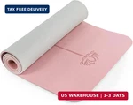 Yoga Mat Non Slip, Pilates Fitness Mats, Eco Friendly, Anti-tear 1/4" Thick. Fixed Price $43.72.