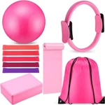 Silipull 10 Pcs Pilates Ring Blocks Set For Women Home Yoga Equipment Accesso.... Fixed Price $46.81.