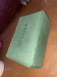 Gaiam Foam Yoga Block Yellow Size 9"w X 6"h 4"d Pilates. Fixed Price $14.99.