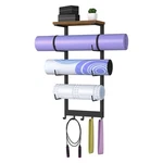 Bstsll Yoga Mat Holder Wall Mount, Mats Storage Rack, Home Gym Orga.... Fixed Price $93.17.