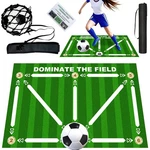 Ecenur Football Footstep Training Mat, Soccer Mat 35 * Green-white. Fixed Price $42.29.
