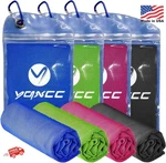 Yqxcc Cooling Towels 4 Pack 47x12 Microfiber Ice Cool Neck. Fixed Price $19.99.