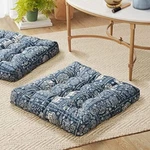 Meditation Floor Pillow Indigo Elephant 22x22 Inch Set Of 2 Codi. Fixed Price $52.17.