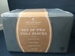 New Oak And Reed Set Of 2 Yoga Blocks Grey Wrapped. Fixed Price $18.99.