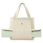 Moyaqi Canvas Tote Bag With Yoga Mat Carrier Pocket Carryall Shoulder For.... Fixed Price $27.44.