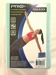 Pro-strength Yoga Exercise Aqua Blue Foam Block 3"x 6"x 9" New In Shrink Wrap. Fixed Price $6.99.