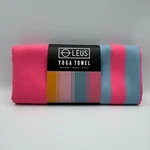 Leus Yoga Eco Towel Zuma Microfiber Antimicrobial Yellow Pink Blue Stripe 68x24. Fixed Price $24.99.