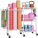 S2 Home Gym Storage, Rolling Yoga Mat Storage And Organizer, Sport Equipment .... Fixed Price $66.88.