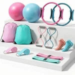 Poen Pilates Equipment Kit For Home Workout Ring 14 Pink, Green, Blue. Fixed Price $30.77.
