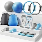 Poen 14 Pcs Pilates Equipment Kit For Home Workout Ring Blue, Gray. Fixed Price $30.90.