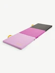 Justice 6' Three Folding Gymnastics Mat With Carry Handles, Multi Color, Pink. Fixed Price $45.47.