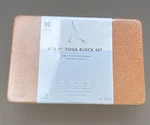 Node Fitness Yoga Equipment Cork Block Set 6 X 9 4 Natural Sustainable New. Fixed Price $24.95.