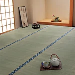 Ikehiko Tatami Mat 100% Japanese Rush Grass Rug Goza Floor Green Igusa 1111. Fixed Price $189.80.