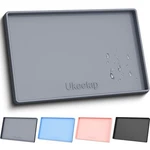 Ukeetap Extra Thick Silicone Mat Waterproof With Raised Edge 19" X 12", Gray. Fixed Price $23.12.