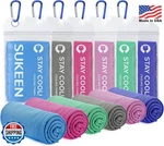 Sukeen Cooling Towel 6-pack 40"x12" Microfiber Sports Yoga Golf Gym Neck. Fixed Price $24.99.