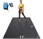 Mro Extra Large Exercise Mat For Home Gym, 8'x4.5'/7'x4.5'/6'x4.5'(7mm) Worko.... Fixed Price $176.32.
