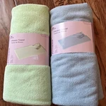 Crane Aldi Microfiber Towels Set Of 2! Fitness Workout Blue Green 27 X55 New. Fixed Price $13.50.