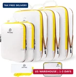 Pfeyrpk Lightweight Compression Packing Cubes For Suitcases, Compressible Expand. Fixed Price $32.47.