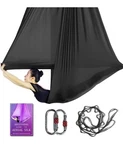 Ariel Yoga Swing Black Silk And Mounting Kit & Beginner Guide. Fixed Price $40.00.