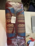 Zafuko Large Foldable Cushion Burgundy Blue Organic Kapok Filling Meditation Yog. Fixed Price $45.00.