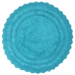 Rajrang Round Bathroom Rug Pearled Bluebird Crochet Cotton Bath Mat Reversi.... Fixed Price $36.37.