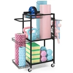 Liantral Yoga Mat Storage Rack - Metal Gym Organizer For Mats, Foam Roll.... Fixed Price $68.42.