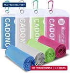 Cadono 4 Pack Cooling Towel (40"x12"), Soft Breathable Chilly Towel, Ice. Fixed Price $12.48.