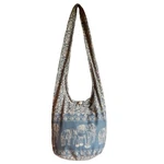 Btp! Ethnic Elephant Sling Crossbody Shoulder Bag Purse Hippie Hobo Thai Cott.... Fixed Price $33.39.