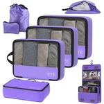 8-piece Compression Packing Cubes For Travel, Elegant Ultralight Luggage Orga.... Fixed Price $26.61.