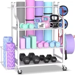 Mythinglogic Yoga Mat Storage Racks,home Gym Rack For Dumbbells Kettl.... Fixed Price $108.90.