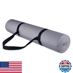 Fitvids 1/4" High-density Non-slip Yoga Mat W/ Knee Pad & Strap For Workout Pila. Fixed Price $24.78.