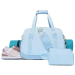Sports Gym Bag For Women, Travel Duffle With Shoe Compartment & Wet Pocke.... Fixed Price $45.07.