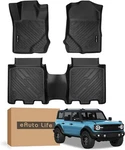 Heavy-duty Tpe Floor Mats For Ford Bronco - Eauto Life Custom All-weather 177. Fixed Price $57.13.