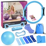 Vanlgs 13pc Pilates Kit Home Workout W/ 13" Ring, 10" Ball, Resistance Bands. Fixed Price $84.98.