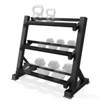 Zlinke 3-tier Dumbbell Rack Multilevel Weight Storage 37 Inch, Black. Fixed Price $127.70.