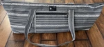 Aurorae Yoga Mat Bag Cotton Black & White With Zipper Pocket Adjustable Strap. Fixed Price $19.75.